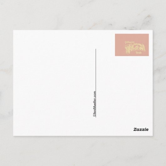 Fleischladen Postkarte (Rückseite)