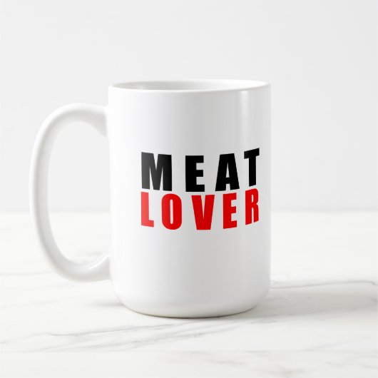 Fleischliebhaber Kaffeetasse (Links)