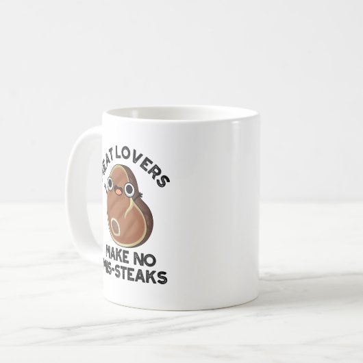 Fleischliebhaber machen keine Miststeaks Funny Foo Kaffeetasse (Vorderseite Links)