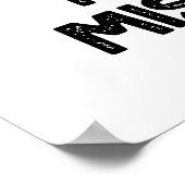 Fleischliebhaber machen keine Miststeaks Funny Foo Poster (Ecke)