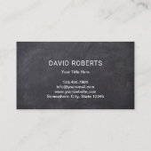 Fleischmarkt Metzger Fleisch Leder rustikale Zwisc Visitenkarte (Rückseite)