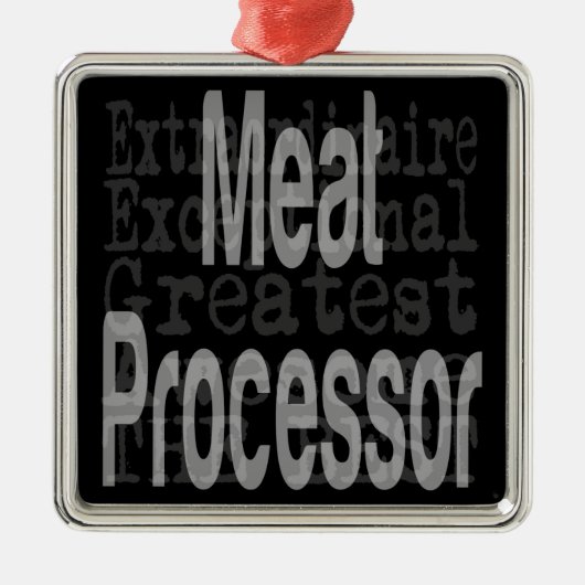 Fleischprozessor Ornament Aus Metall (Vorne)