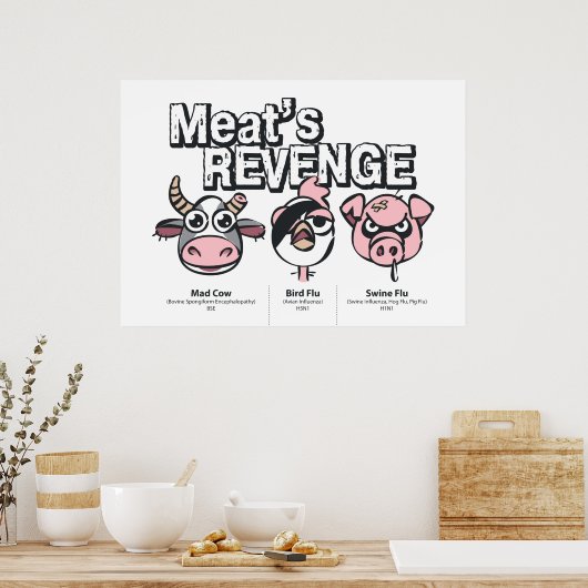 Fleischräche Poster (Küche)