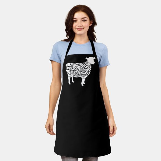 Fleischschnitt des Butters von Schafen Schürze (Getragen)