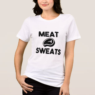 Fleischschweiß zum Grillen von Koch Smoker Grillen Tri-Blend Shirt