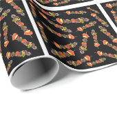 Fleischspießmuster Geschenkpapier (Rolleneckpunkt)
