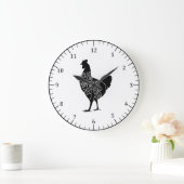 Fleischteildiagramm für Hühner Große Wanduhr (Zuhause)