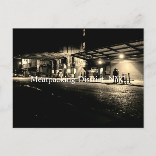 Fleischverpackungsviertel Postkarte (Vorderseite)