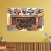 Fleischwolf Leinwanddruck (Insitu (Wohnzimmer))