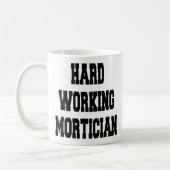 fleißig arbeitende Mortiker Kaffeetasse (Links)
