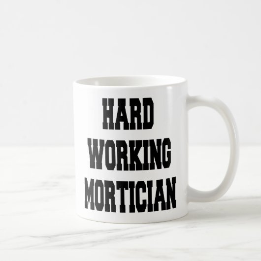 fleißig arbeitende Mortiker Kaffeetasse (Rechts)
