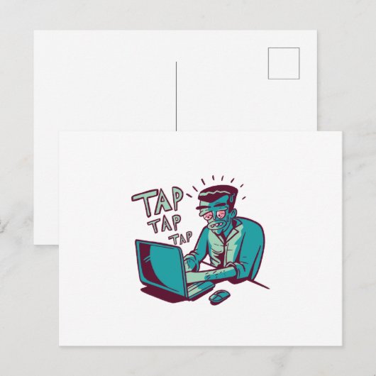 fleißig postkarte (Vorne/Hinten)