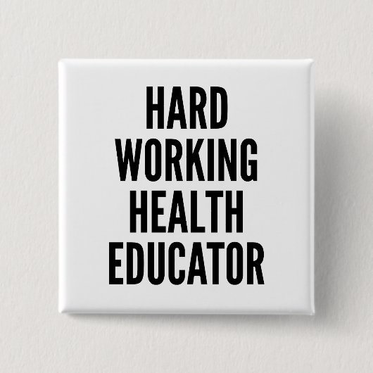 fleißige Gesundheitserziehung Button (Vorderseite)