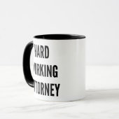 fleißiger Anwalt Tasse (Vorderseite Links)