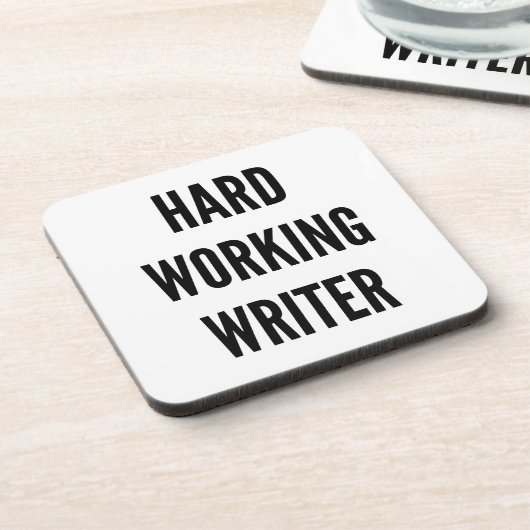 fleißiger Autor Untersetzer (Linke Seite)