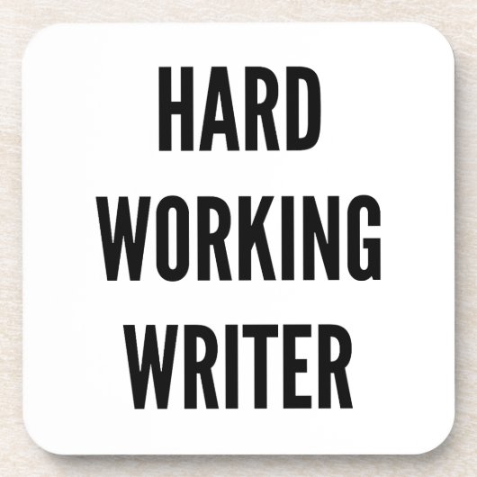 fleißiger Autor Untersetzer (Vorderseite)