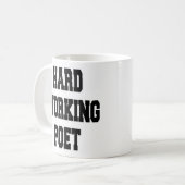 fleißiger Dichter Kaffeetasse (Vorderseite Links)