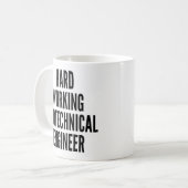 Fleißiger Geotechnik-Ingenieur Kaffeetasse (Vorderseite Links)