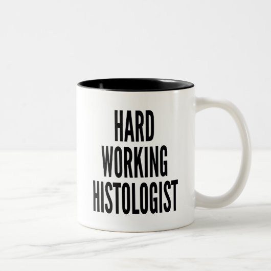 fleißiger Histologe Zweifarbige Tasse (Rechts)