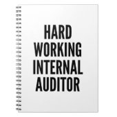 fleißiger interner Prüfer Notizblock (Vorderseite)