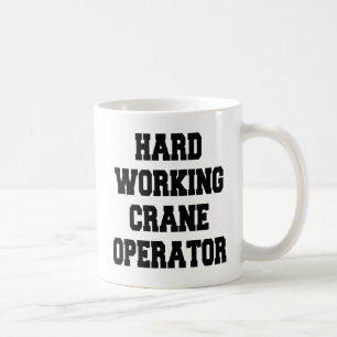 Fleißiger Kranführer Kaffeetasse