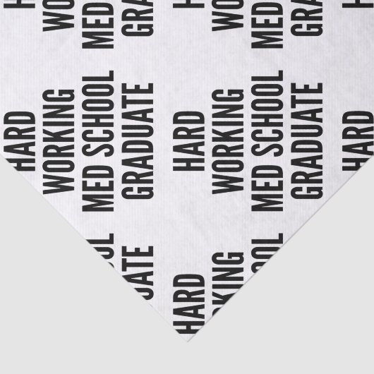 fleißiger Med School Graduate Seidenpapier (Ausschnitt)