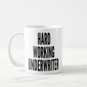Fleißiger Versicherungssachbearbeiter Kaffeetasse (Links)