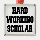 fleißiger Wissenschaftler Ornament Aus Metall (Vorne)