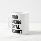 fleißiger Zahnarzthygienist Kaffeetasse (Vorderseite Links)