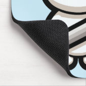 Fleißiges Kawaii-Kaninchen Mousepad (Ecke)