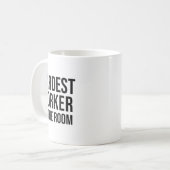 Fleißigster Arbeiter im Raum, Workout-Motivation S Kaffeetasse (Vorderseite Links)