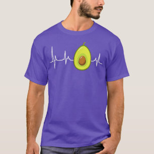 Fleitarian Avocado Heartbeat EKG Herzfrequenz Vegg T-Shirt