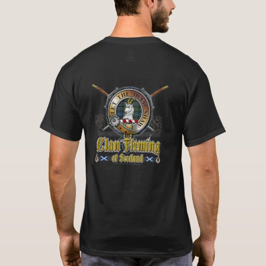 Fleming Clan Abzeichen T-Shirt (Rückseite)
