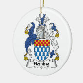 Fleming Familienwappen Keramikornament (Links)