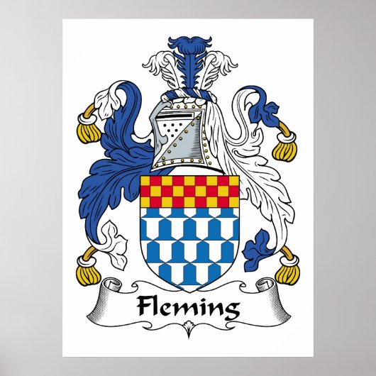 Fleming-Familienwappen Poster (Vorne)
