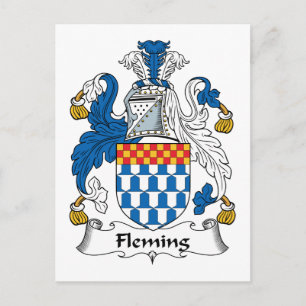 Fleming-Familienwappen Postkarte