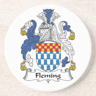 Fleming Familienwappen Sandstein Untersetzer