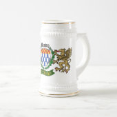 Fleming Irish Shield Beer Stein Bierglas (VorderseiteRechts)