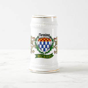 Fleming Irish Shield Beer Stein Bierglas