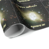 Fleming-Nebel-individuelle Name und Textastronomie Geschenkpapier (Rolleneckpunkt)