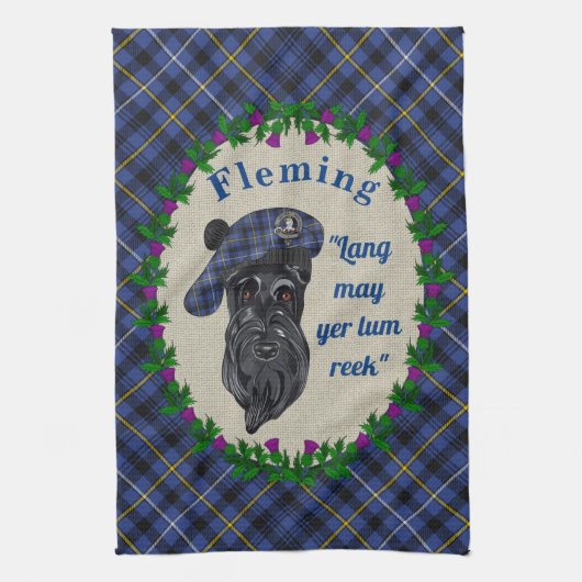 Fleming Scottie Dog Küchentuch (Vertikal)