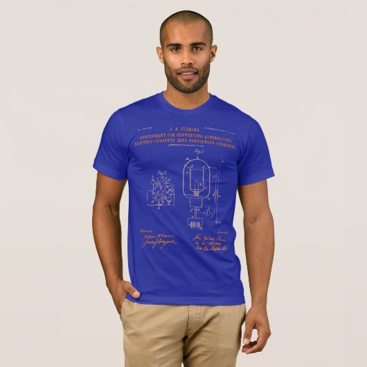 Fleming's Vacuum Tube Rectifier Lapis T-Shirt (Vorne ganz)