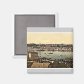 Flensburg, Ansicht aus Ballastberg, II, Schleswig- Magnet (Vorderseite/Rückseite)