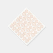 FLESH PINK GIRLY DAMASK PATTER 2 SERVIETTE (Ecke)