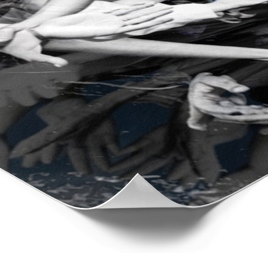 Flesh Tornado Mauer Kunstdruckerin Poster (Ecke)