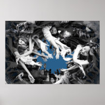 Flesh Tornado Mauer Kunstdruckerin