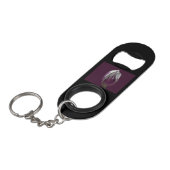 Flesopener tulp paars design zazkia mini flaschenöffner (Vorderseite Schrägansicht)