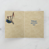 Fletcher Abzeichen & Tartan Personalisierte Karte (Innenseite)