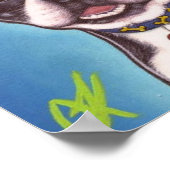 Fletcher: Boston Terrier Poster (Ecke)