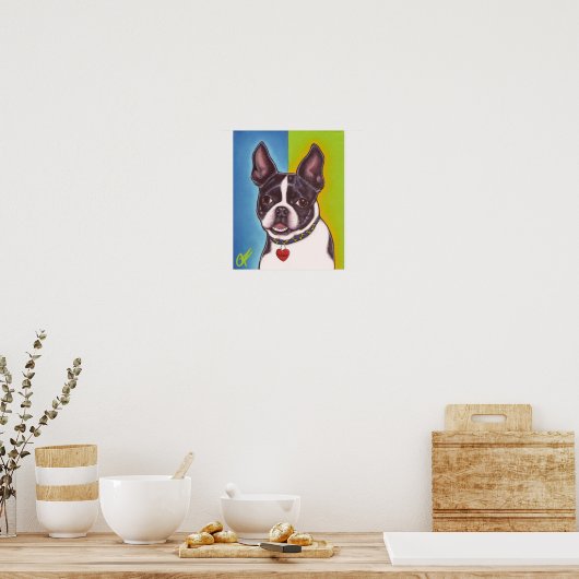 Fletcher: Boston Terrier Poster (Küche)